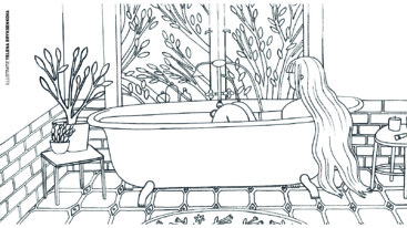 Coloring page - Yelena Bryksenkova: bath tub