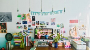 garland let's stay home Caroline Flow