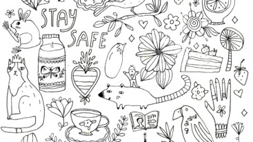 coloring page - staysafe.stayconnected Jennifer Orkin Lewis - Flow Magazine
