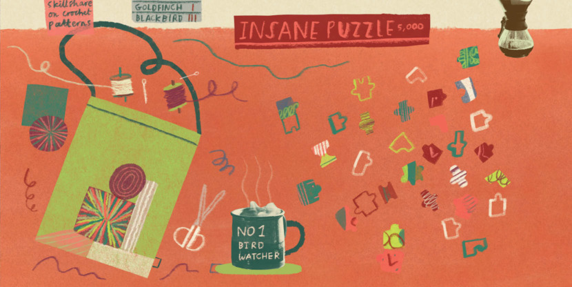 jigsaw puzzle as a grandma hobby